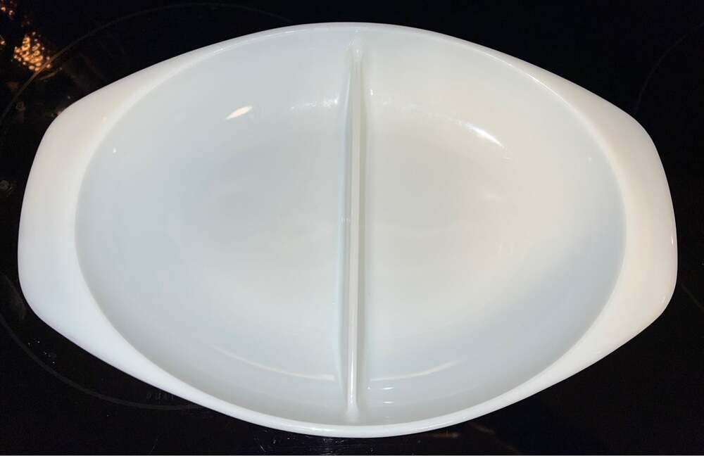 Vintage Pyrex Divided Dish No Lid